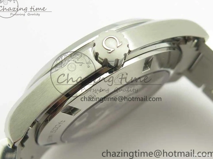 0418 Aqua Terra 150M SS VSF 1:1 Best Edition Blue Wave Textured Dial YG Hand on SS Bracelet A8500 Super Clone Sporty 8026